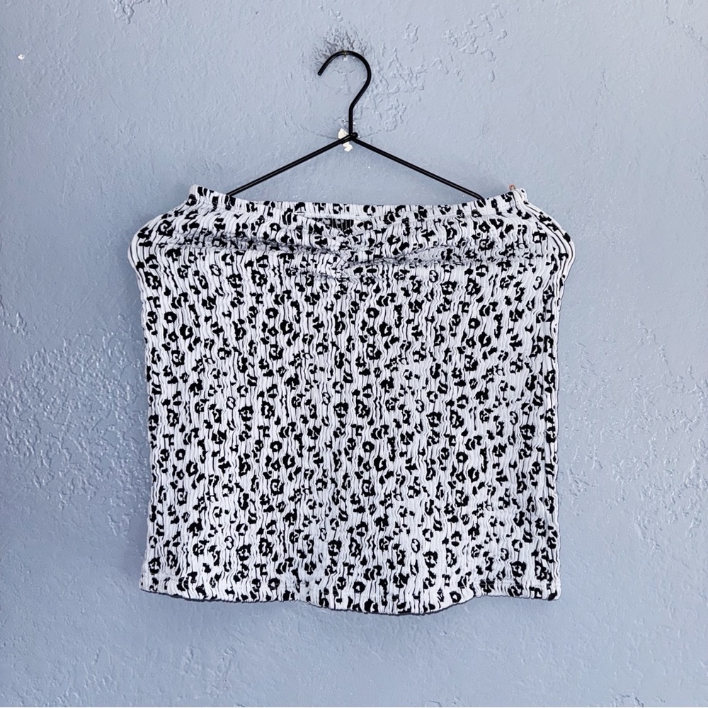 Good American scrunched Leopard Mini Skirt Size Large/XLG